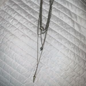 American Eagle layered necklace